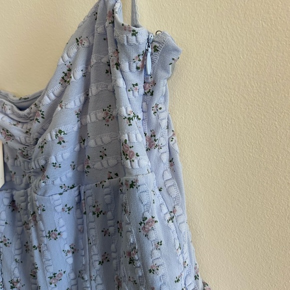 Altar’d State Blue Floral Ruffled Romper NWT - Picture 7 of 10